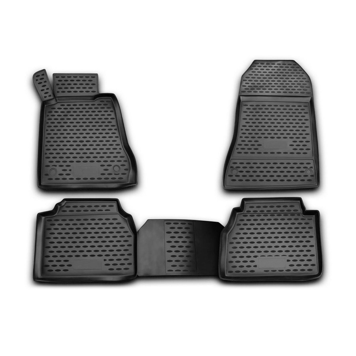 Mercedes E Class W210 Floor Mats - Omac - Rubber TPE - Black - '96-'02 Mercedes E Class W210 Floor Mats - Omac - Rubber TPE - Black - '96-'02